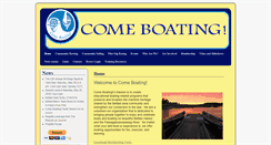 Desktop Screenshot of comeboating.org