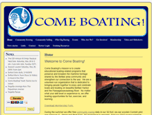 Tablet Screenshot of comeboating.org